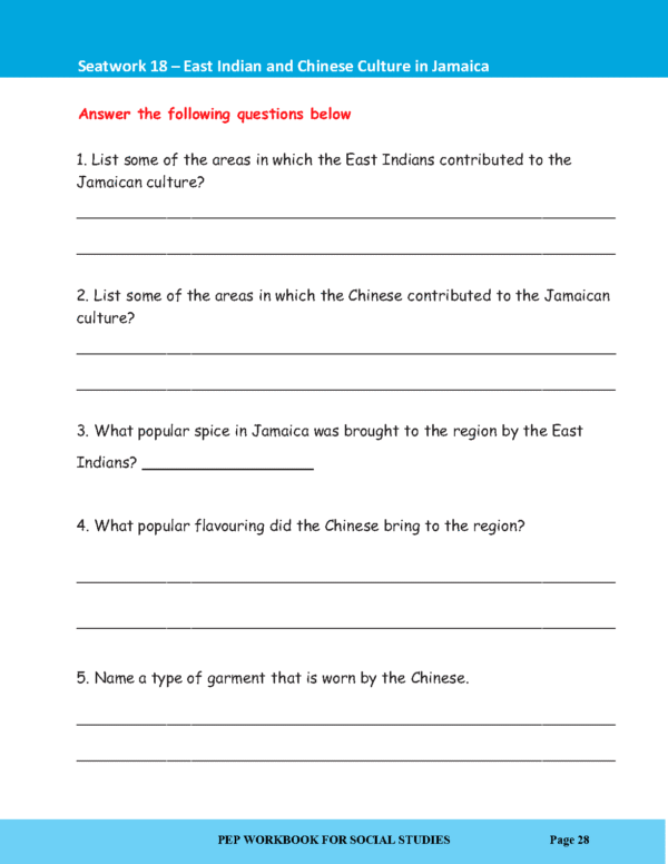 Grade 6 PEP Social Studies workbook - Image 7