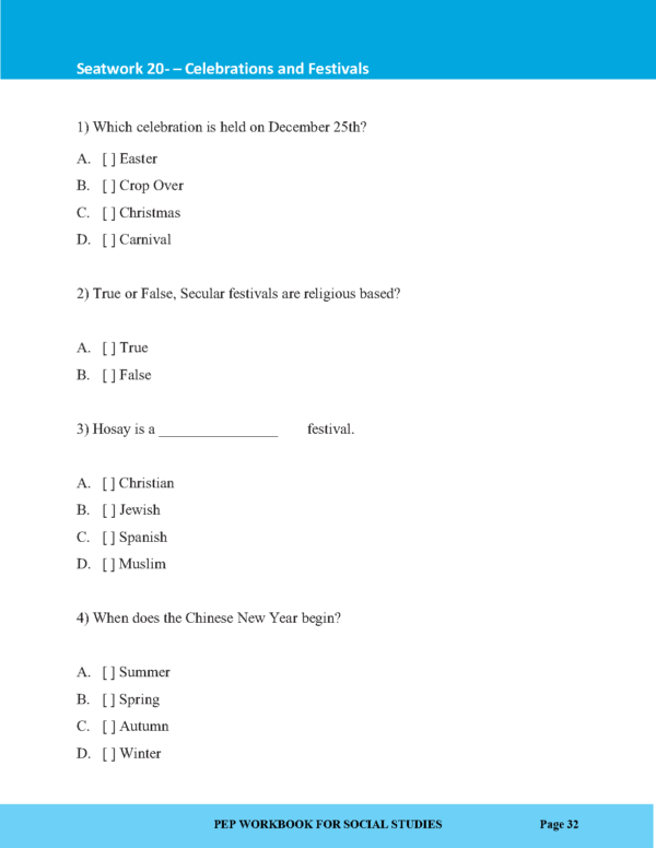 Grade 6 PEP Social Studies workbook - Image 5