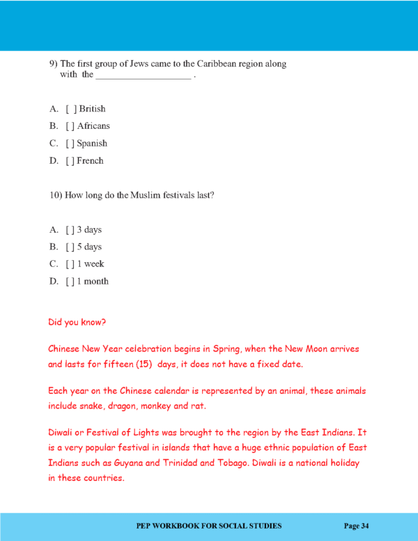 Grade 6 PEP Social Studies workbook - Image 3