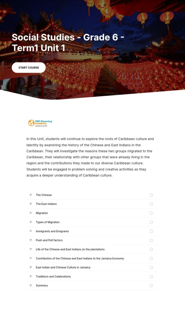 Social Studies Term 1 Unit 1 Course - Image 2