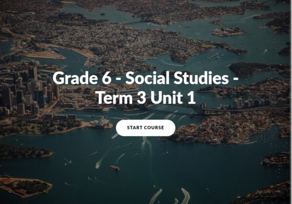 PEP Social Studies Term 3 Unit 1 Course
