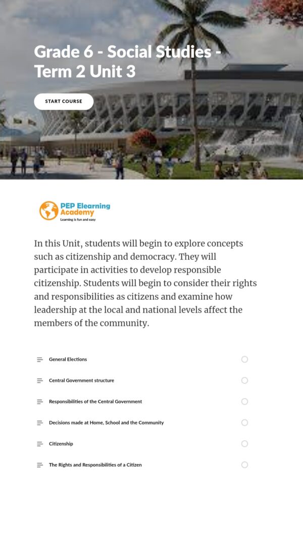 PEP Social Studies Term 2 Unit 3 Course - Image 2