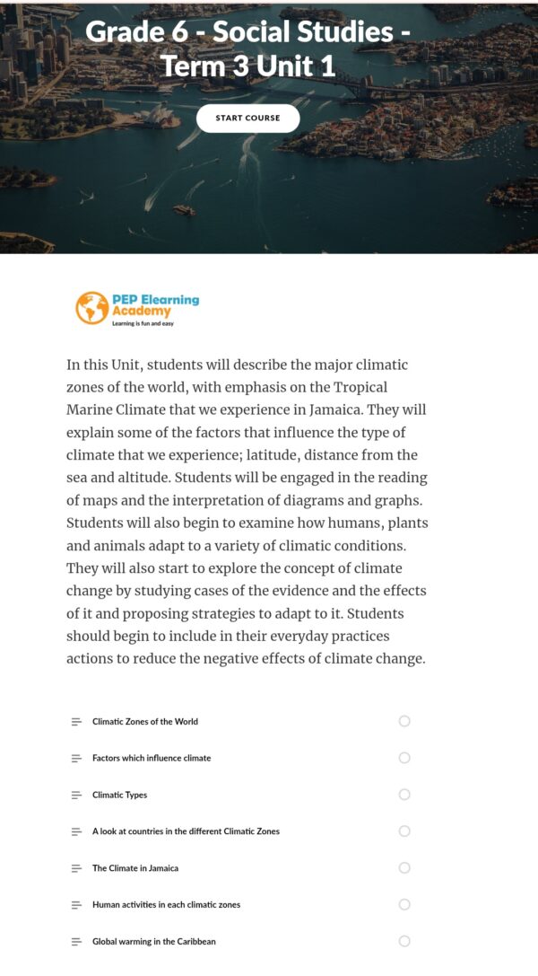 PEP Social Studies Term 3 Unit 1 Course - Image 2