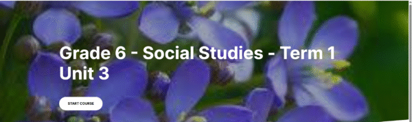 PEP Social Studies Term 1 Unit 3 Course